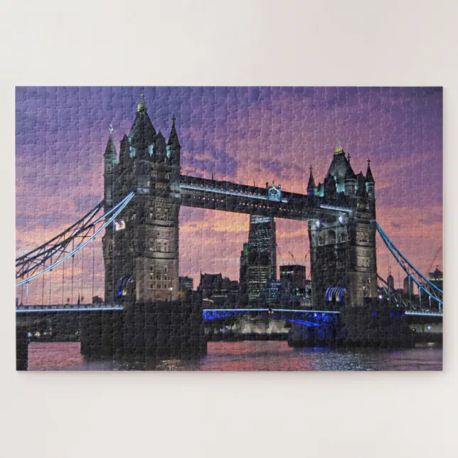 Scenic London Tower Bridge Jigsaw Puzzle | Zazzle