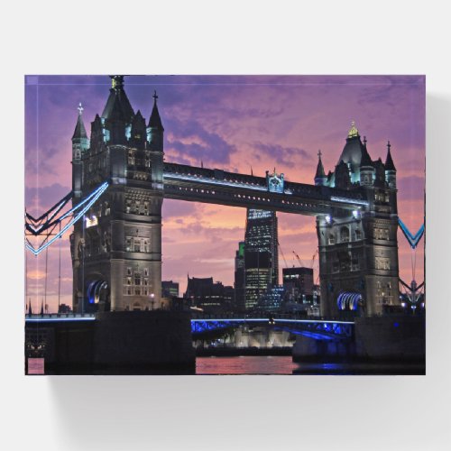 Scenic London Tower Bridge Paperweight