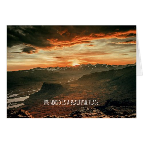 Scenic Make The World A Better Place Greeting Card
