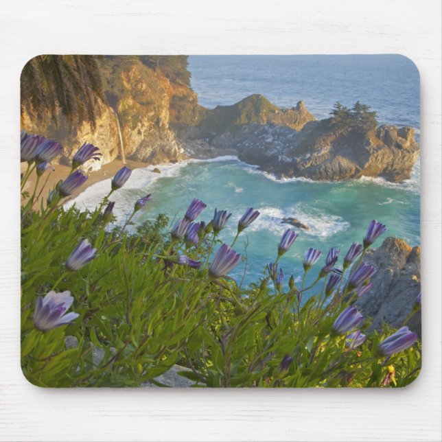Scenic McWay Falls tumbles into the beach and Mouse Pad (Front)