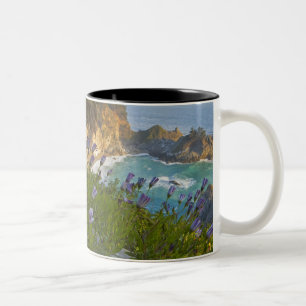 Scenic McWay Falls tumbles into the beach and Two-Tone Coffee Mug