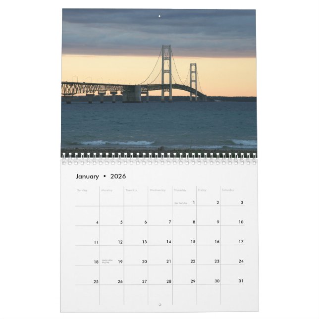 Scenic Michigan 2008 calendar (Jan 2026)