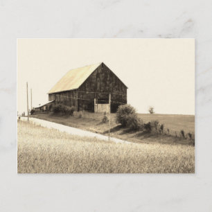 scenic Missouri Barn Postcard