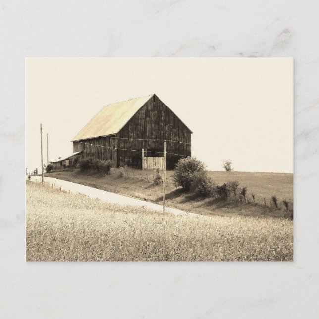 scenic Missouri Barn Postcard (Front)