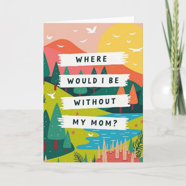 Scenic Mom Gratitude Art Card (Front)