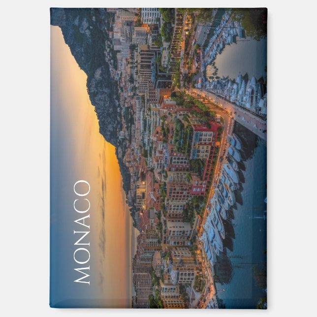 Scenic Monaco Souvenir Fridge Magnet Memento (Front)