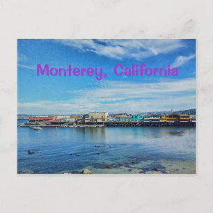 Scenic Monterey Bay at the Wharf Postcard