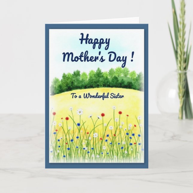 Scenic Mothers Day Sister Card (Front)