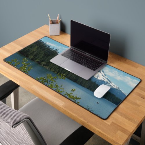 Scenic Mount Hood and Lake Landscape Desk Mat