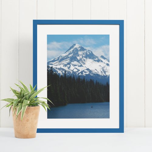 Scenic Mount Hood and Lake Landscape Poster
