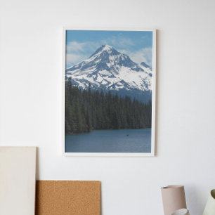 Scenic Mount Hood and Lake Landscape Poster