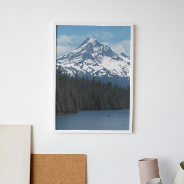 Scenic Mount Hood and Lake Landscape Poster (In Situ)