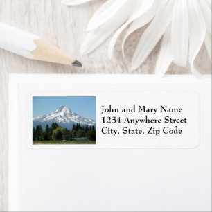 Scenic Mount Hood Landscape Address Label