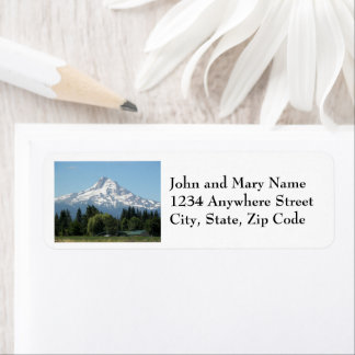 Scenic Mount Hood Landscape Address Label