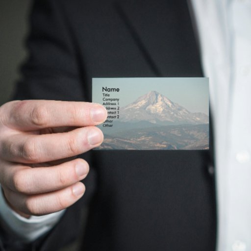 Customizable Mount Hood Business Card