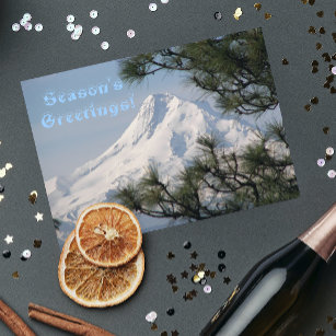 Scenic Mount Hood Landscape Holiday Card