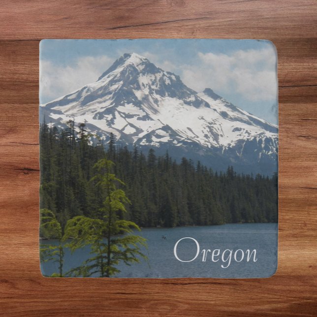 Scenic Mount Hood, Oregon Landscape Trivet (In Situ)