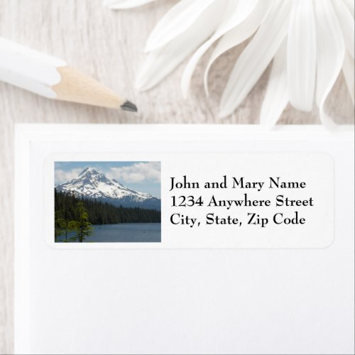 Scenic Mount Hood Return Address Label