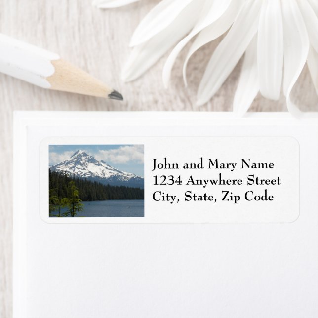 Scenic Mount Hood Return Address Label (Insitu)