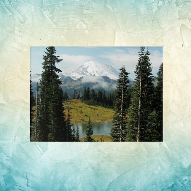 Scenic Mount Rainier Landscape Acrylic Print (In Situ)