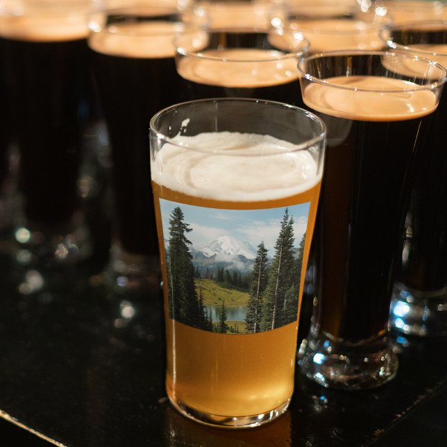 Scenic Mount Rainier Landscape Glass (In Situ)