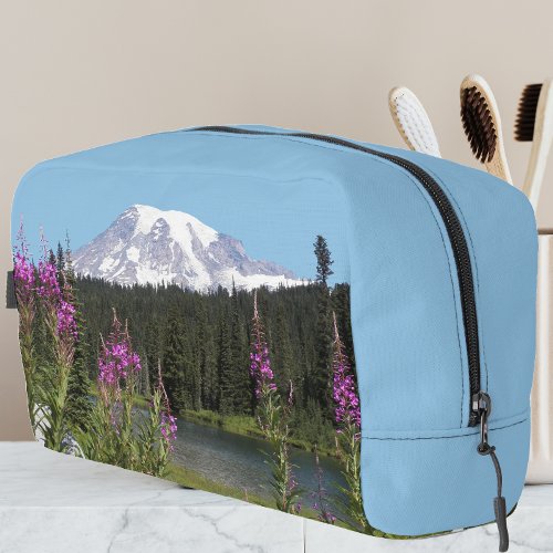 Scenic Mount Rainier Wildflowers Landscape Dopp Kit