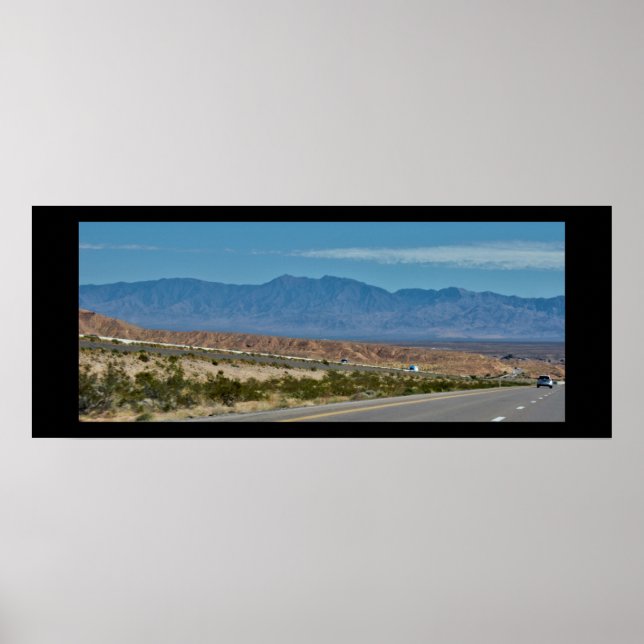 Scenic Mountain Highway Poster (Front)