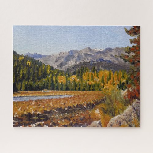 Scenic Mountain Lake in Estes Park Jigsaw Puzzle