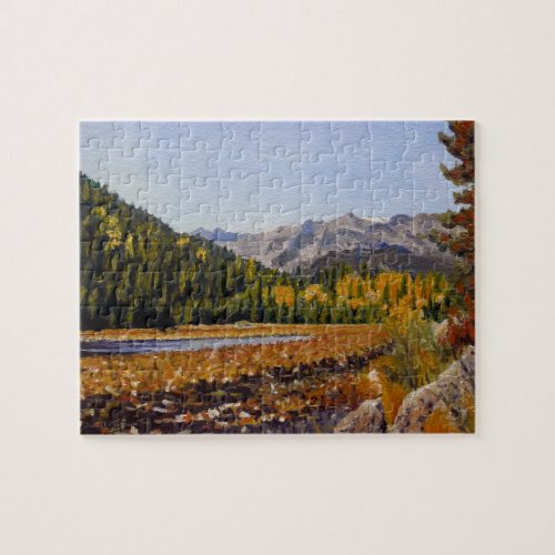 Scenic Mountain Lake in Estes Park Jigsaw Puzzle