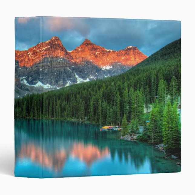 Scenic Mountain & Lake Landscape Photograph 3 Ring Binder (Front/Spine)