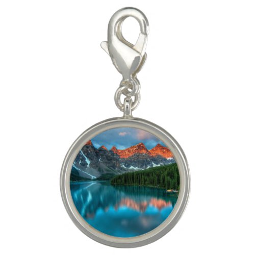 Scenic Mountain  Lake Landscape Photograph Charm