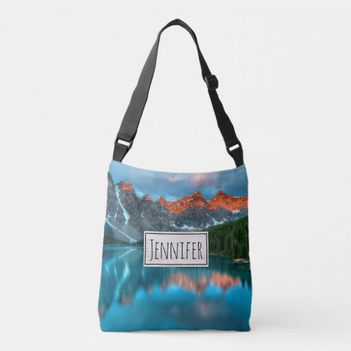 Scenic Mountain  Lake Landscape Photograph Crossbody Bag