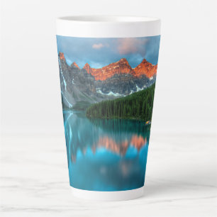 Scenic Mountain & Lake Landscape Photograph Latte Mug