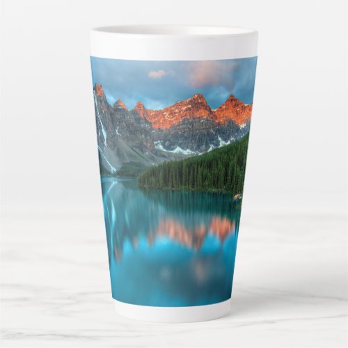 Scenic Mountain  Lake Landscape Photograph Latte Mug