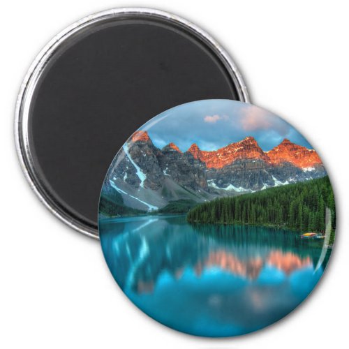 Scenic Mountain  Lake Landscape Photograph Magnet