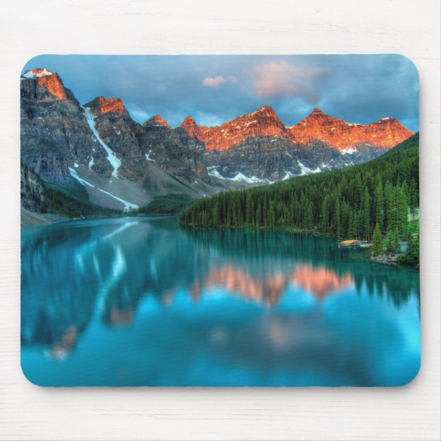 Scenic Mountain & Lake Landscape Photograph Mouse Pad (Front)