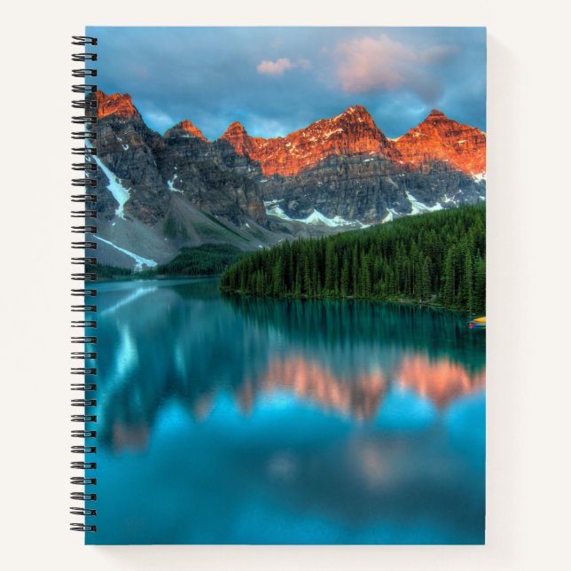 Scenic Mountain & Lake Landscape Photograph Notebook (Front)
