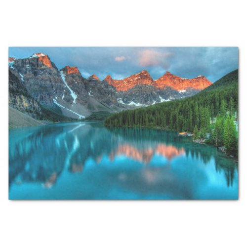 Scenic Mountain  Lake Landscape Photograph Tissue Paper