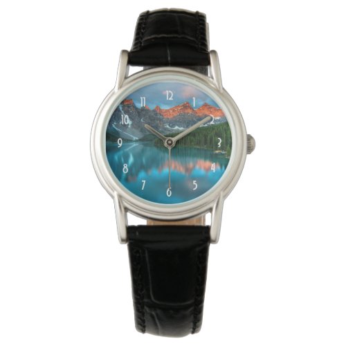 Scenic Mountain  Lake Landscape Photograph Watch