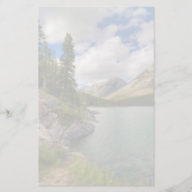 Scenic Mountain Lake Stationery (Front)