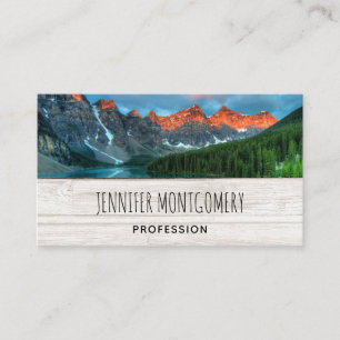 Scenic Mountain Landscape Photograph Business Card