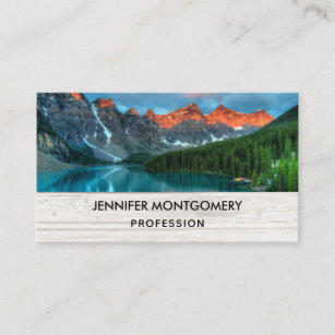 Scenic Mountain Landscape Photograph Business Card