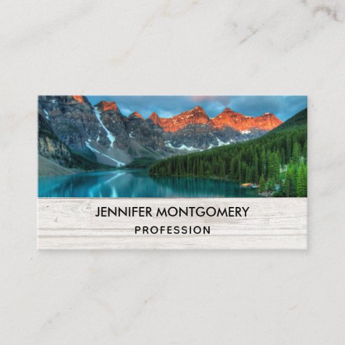 Scenic Mountain Landscape Photograph Business Card