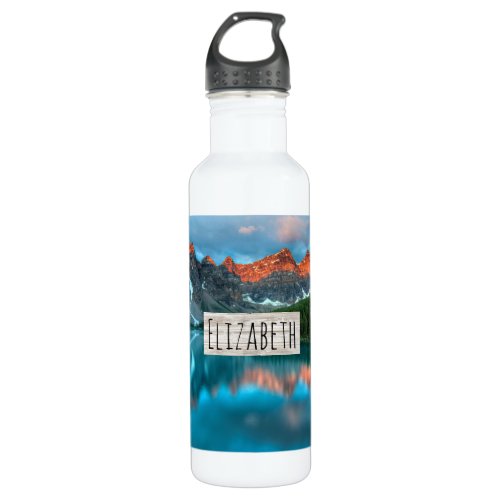 Scenic Mountain Landscape Photograph Stainless Steel Water Bottle