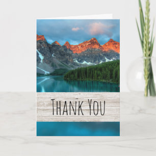Scenic Mountain Landscape Photograph Thank You Card