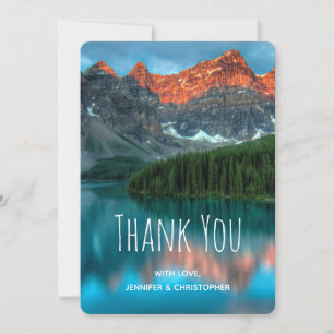Scenic Mountain Landscape Photograph Thank You Card
