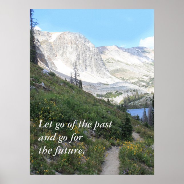 Scenic Mountain Path Inspirational Poster (Front)