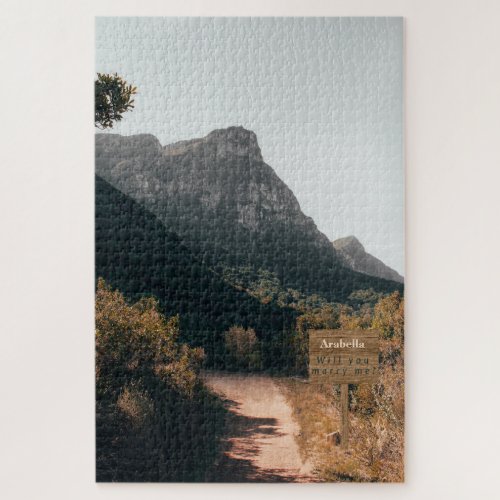  Scenic Mountain Trail Marriage Proposal Puzzle