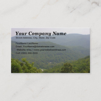 Scenic Mountain View Professional Business Card Te