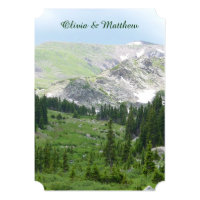 Scenic Mountain Wilderness Wedding Invitation